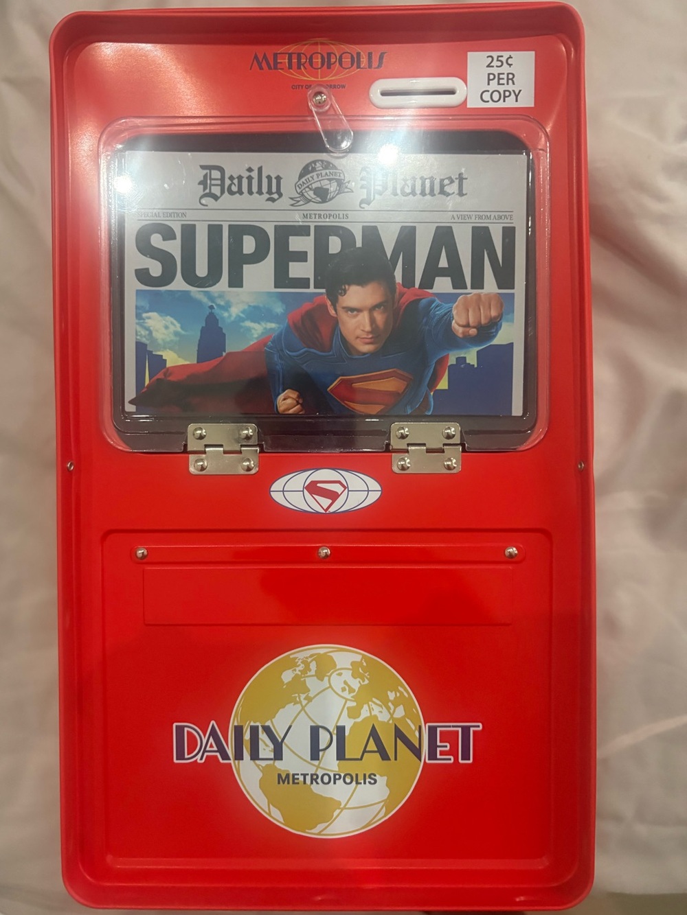 AMC superman popcorn bucket